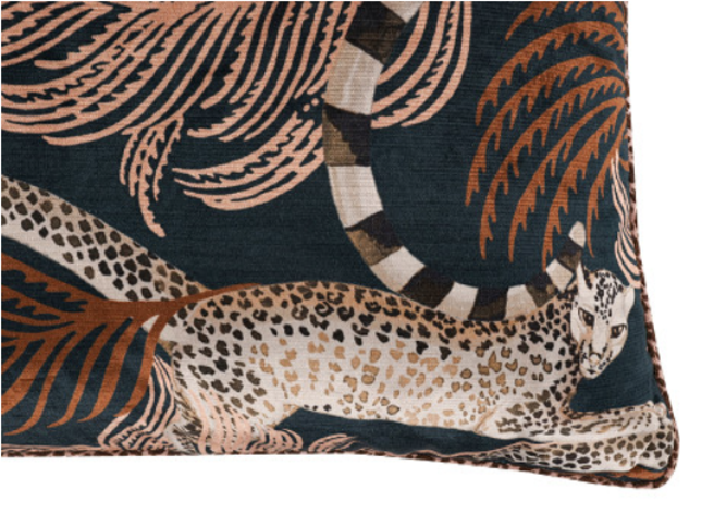 Delilah Velvet 50cm Cushion Sienna by Temperley London x Romo