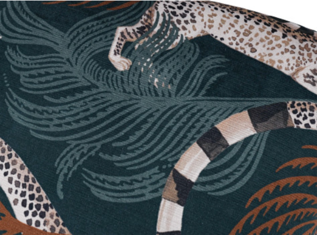 Delilah Velvet 50cm Cushion Tuscan Teal by Temperley London x Romo