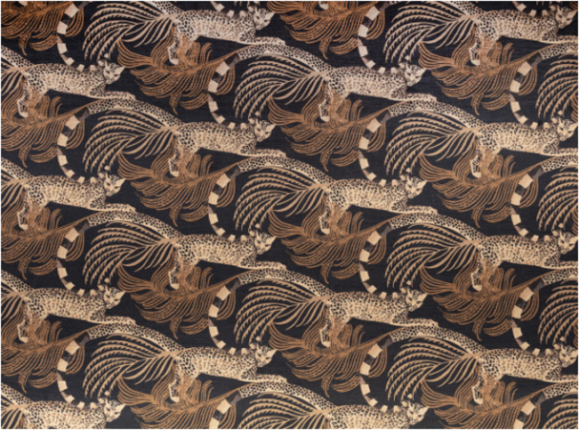 Delilah Velvet Ancient Gold Fabric by Temperley London x Romo