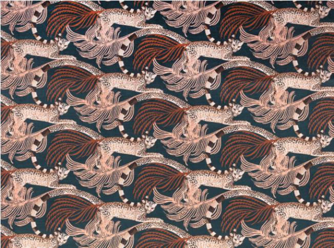Delilah Velvet Sienna Fabric by Temperley London x Romo