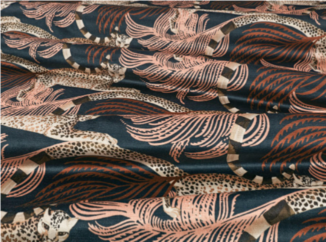 Delilah Velvet Sienna Fabric by Temperley London x Romo