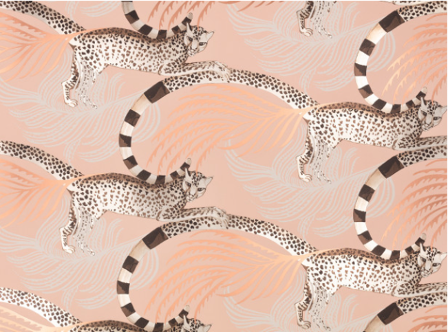Delilah Wallcovering Boudoir by Temperley London x Romo