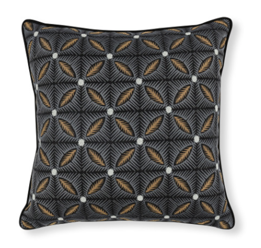 Effie 50cm Cushion Midnight by Temperley London x Romo