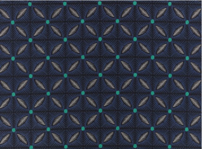 Effie Indigo Sky Fabric by Temperley London x Romo