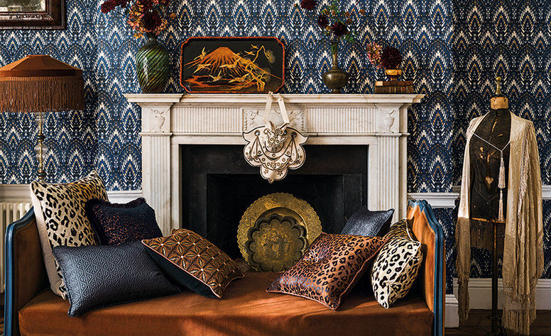Effie Sienna Fabric by Temperley London x Romo