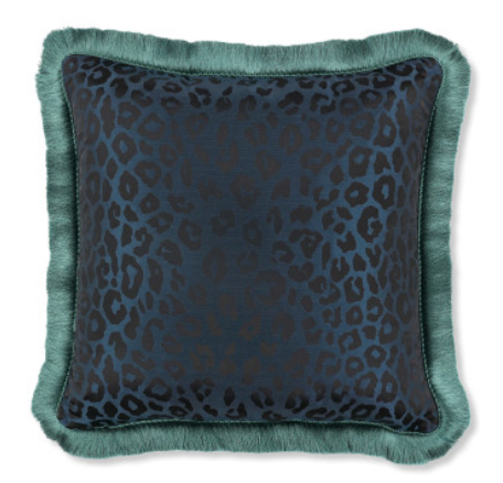 Euphoria Velvet 50cm Cushion Cobalt by Temperley London x Romo