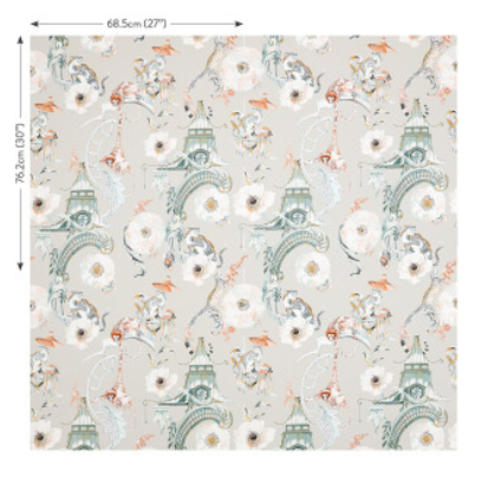 Euphoria Wallcovering Coral Island by Temperley London x Romo