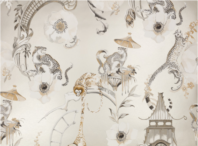 Euphoria Wallcovering Stardust by Temperley London x Romo