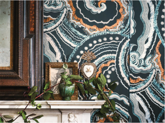 Fantasia Wallcovering Eclipse by Temperley London x Romo