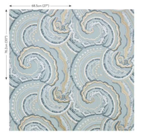 Fantasia Wallcovering Tourmaline by Temperley London x Romo