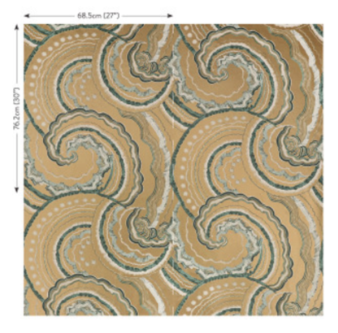 Fantasia Wallcovering Vintage Gold by Temperley London x Romo
