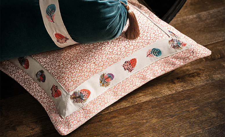 Kitty Umber Fabric by Temperley London x Romo