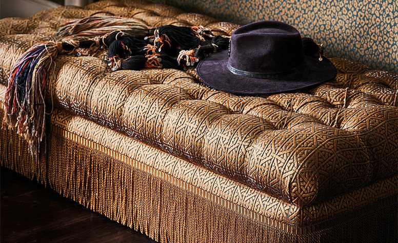 Kitty Wallcovering Slate by Temperley London x Romo