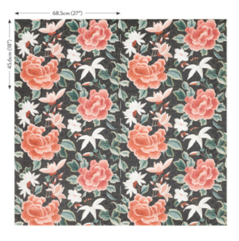 Lavinia Matte Wallcovering Serenata by Temperley London x Romo