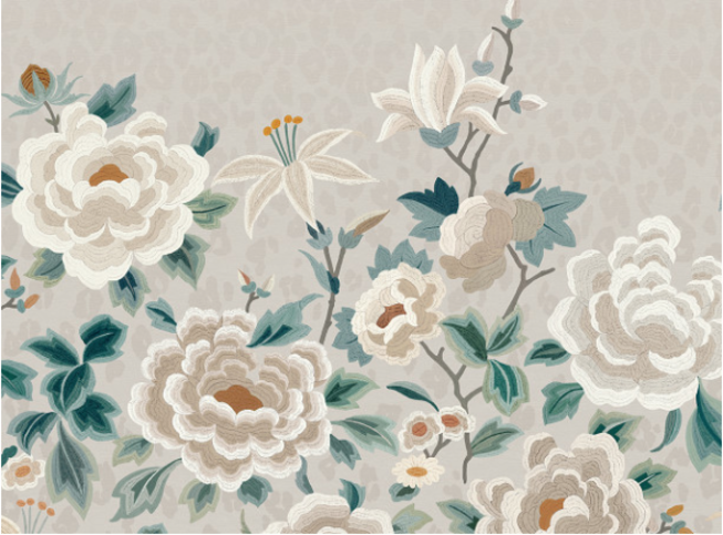 Lavinia Mural Porcelain by Temperley London x Romo