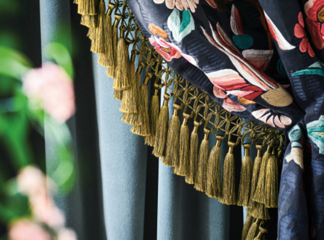 Lavinia Panel Orient Fabric by Temperley London x Romo