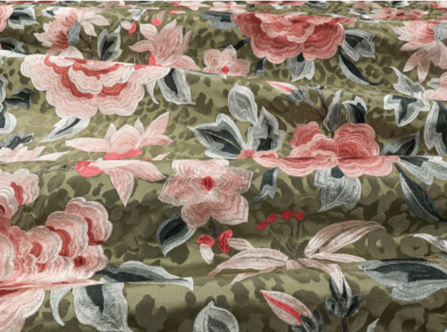 Lavinia Somerset Green Fabric by Temperley London x Romo
