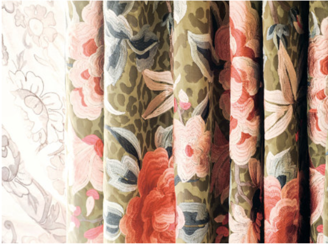 Lavinia Somerset Green Fabric by Temperley London x Romo