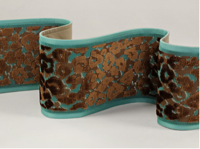 Leopard Velvet Braid Aruba by Temperley London x Romo