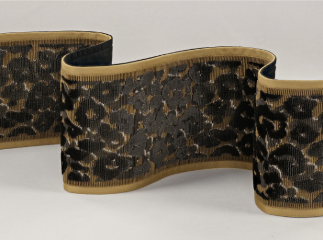 Leopard Velvet Braid Olivette by Temperley London x Romo