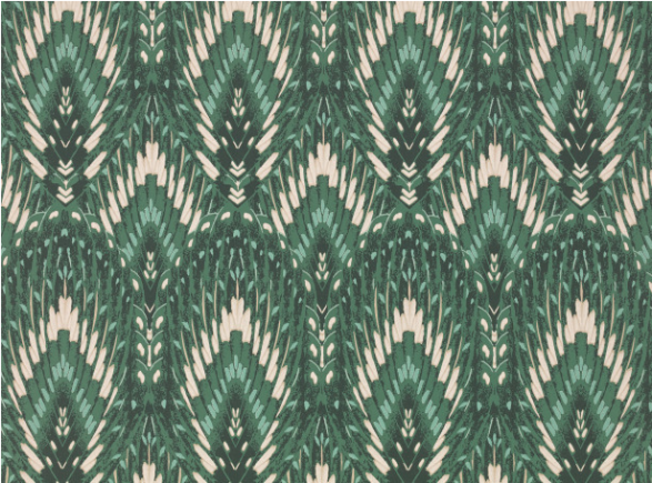 Lolana Wallcovering Jade by Temperley London x Romo