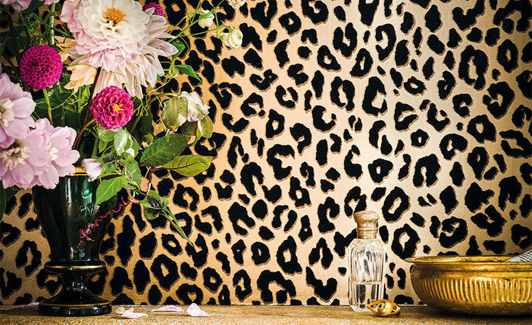 Mimi Wallcovering Tan by Temperley London x Romo