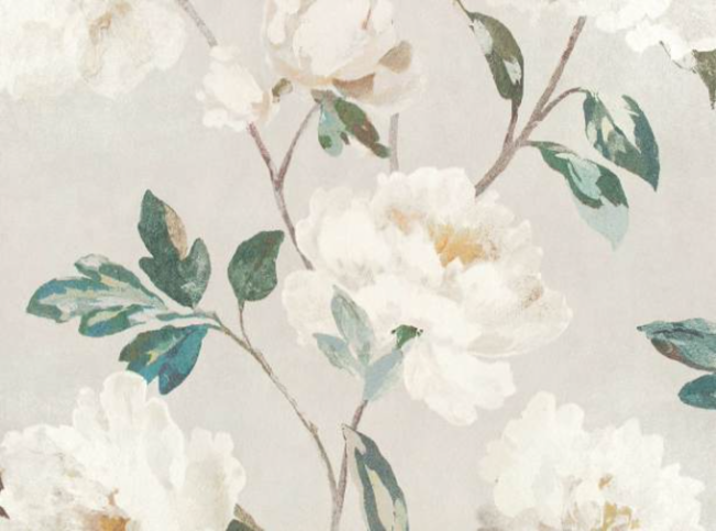 Odelia Wallcovering Silver by Romo