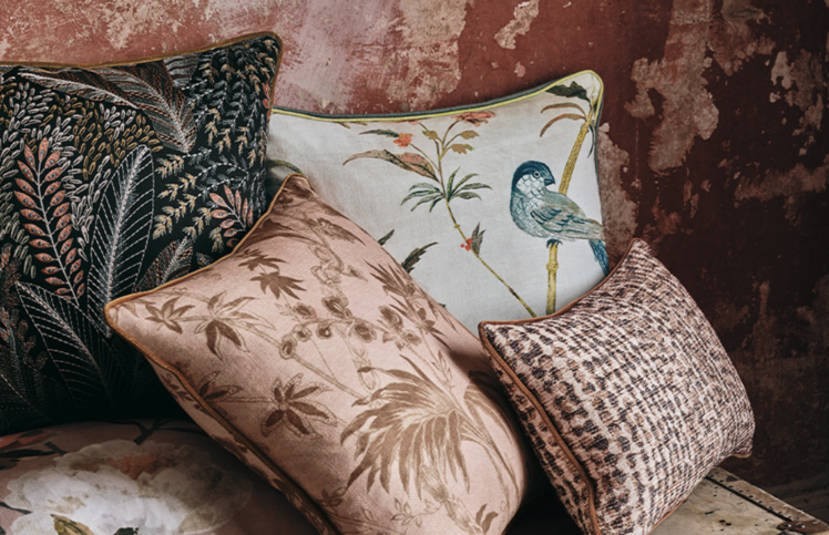 Pluma Gris Cushion by Romo