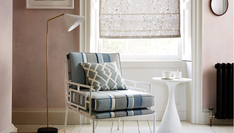 Romo Hamlin French Blue Fabric
