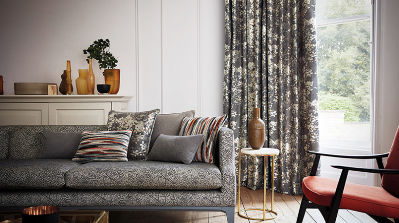 Romo Kenza Gunmetal Fabric