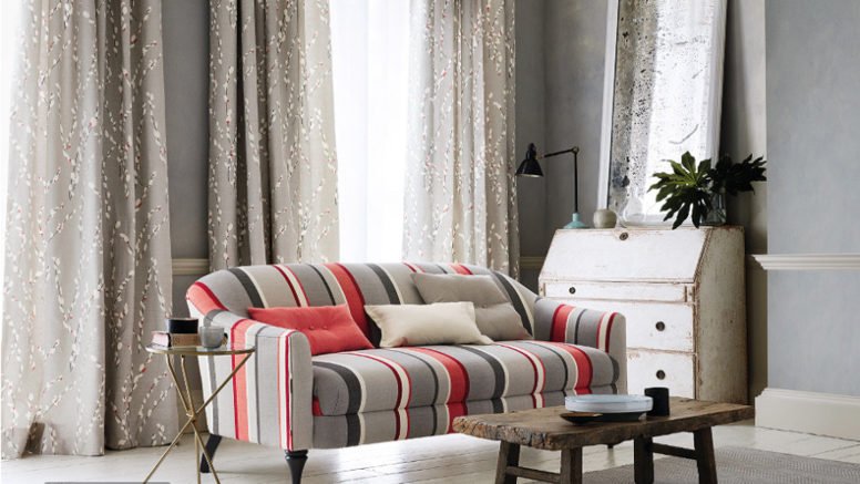 Romo Lorcan Red Tulip Fabric