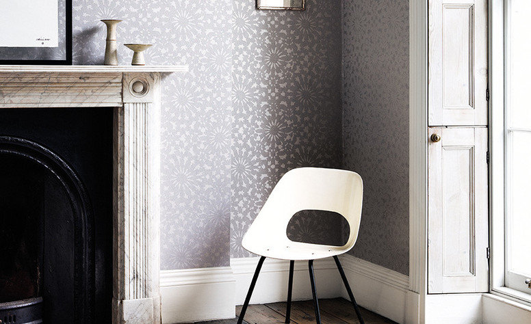 Merletto Silver Wallcovering by Romo