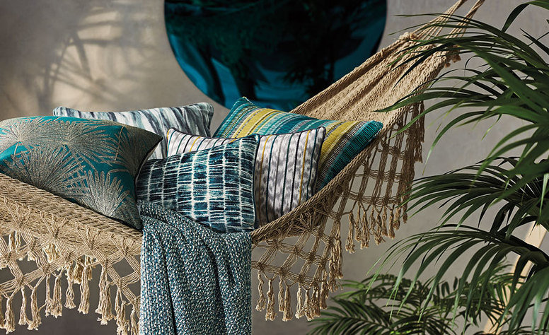 Romo Neema Smoke Blue Fabric