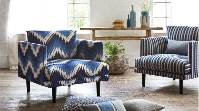 Romo Nesma Buxton Blue Fabric