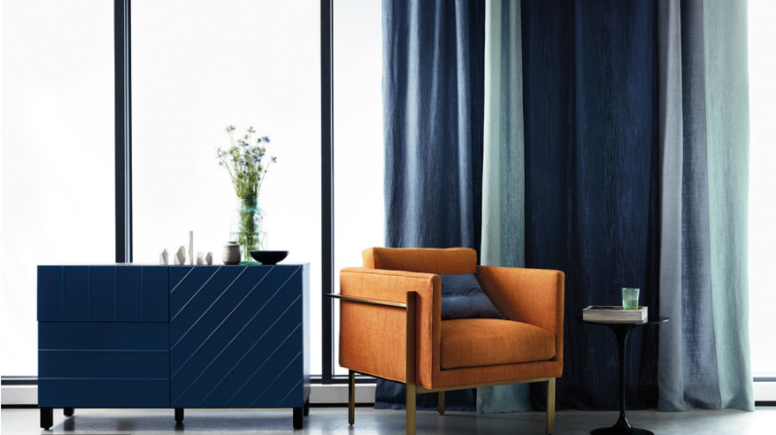 Romo Sulis Indigo Fabric