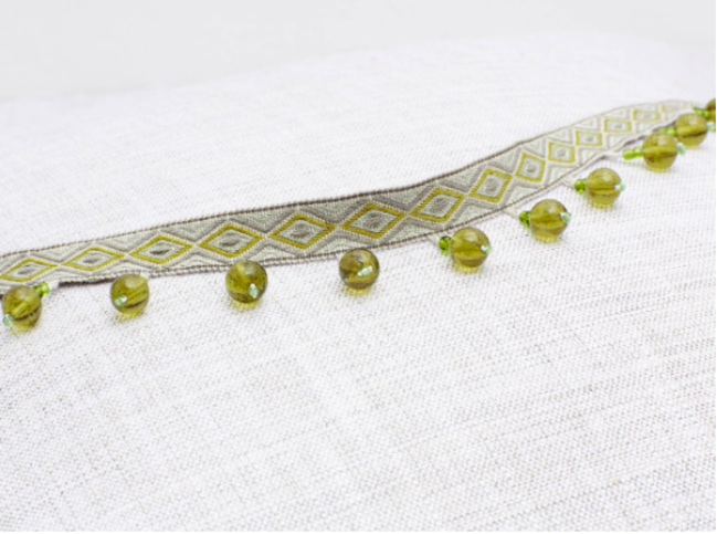 Romo Veneto Pesto Bead Fringe 