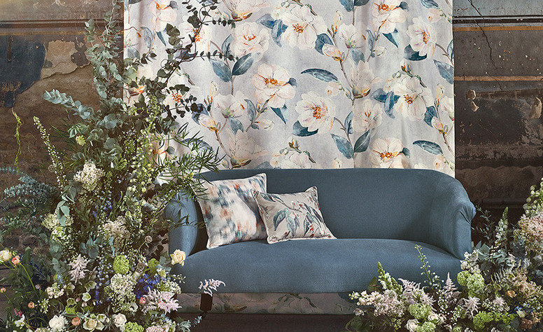 Romo Wisteria Embroidery Cayenne Fabric