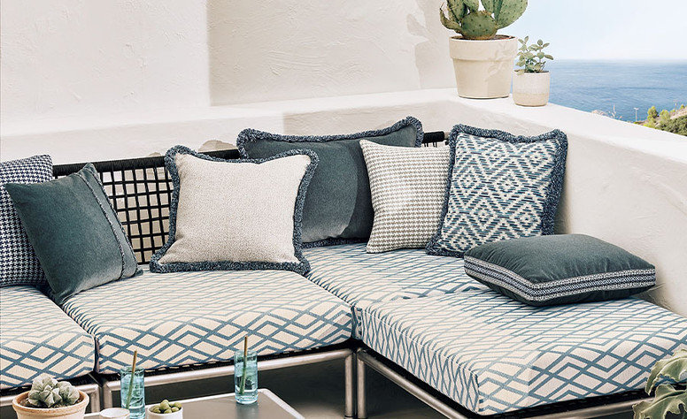 Sambu Fringe Indigo by Romo