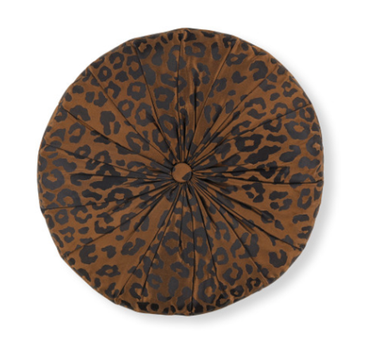 Saskia 40cm x 7cm Circular Cushion Copper by Temperley London x Romo