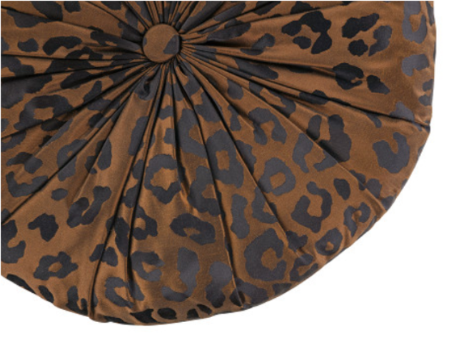 Saskia 40cm x 7cm Circular Cushion Copper by Temperley London x Romo
