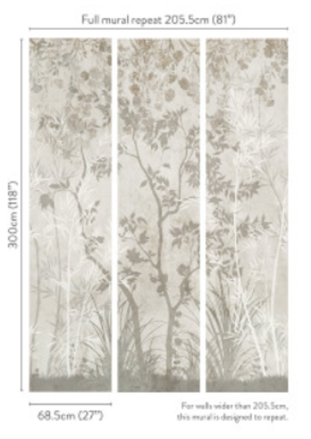 Sayuri Wallcovering Niebla by Romo