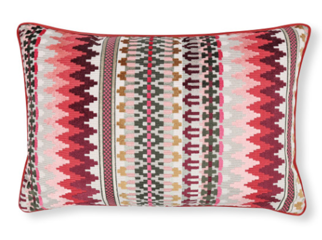 Talulah 60cm x 40cm Cushion Hot Pink by Temperley London x Romo