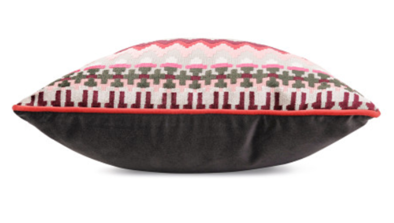 Talulah 60cm x 40cm Cushion Hot Pink by Temperley London x Romo