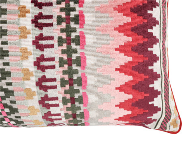 Talulah 60cm x 40cm Cushion Hot Pink by Temperley London x Romo