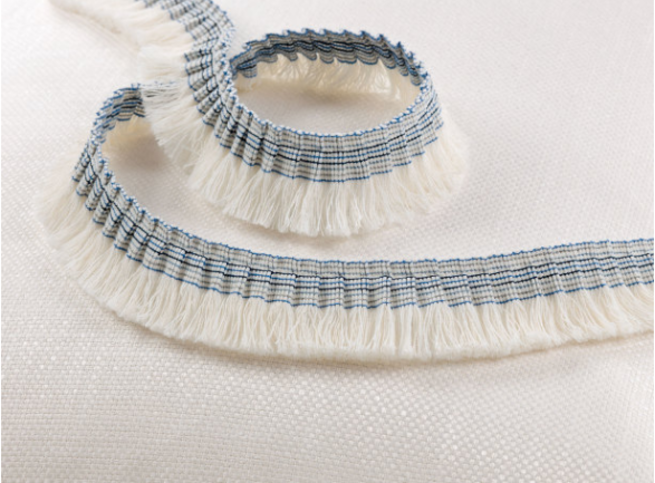 Tambor Fringe Indigo by Romo