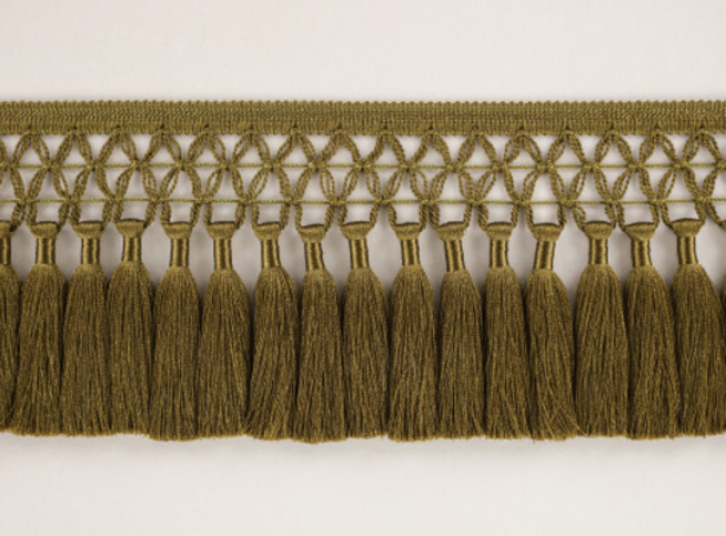 Trellis Fringe Olivette by Temperley London x Romo