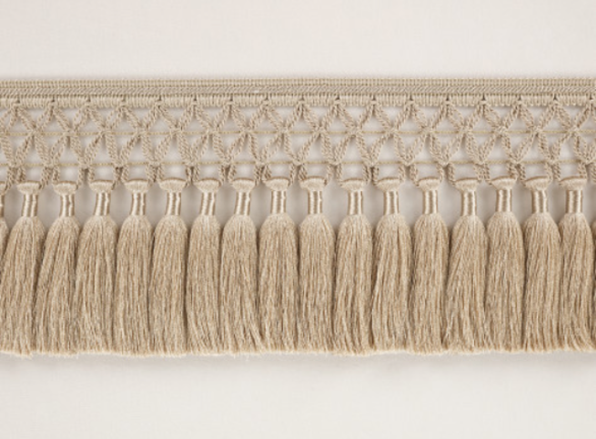 Trellis Fringe Pale Gold by Temperley London x Romo