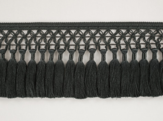 Trellis Fringe Slate by Temperley London x Romo