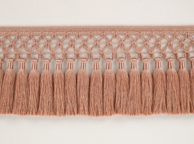 Trellis Fringe Vintage Rose by Temperley London x Romo