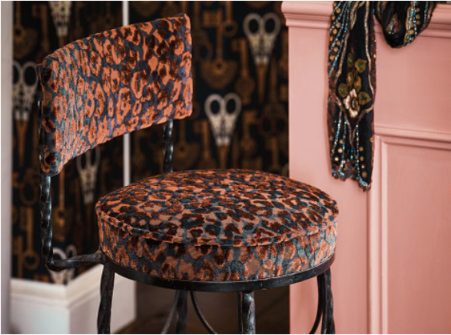 Trixie Sienna Fabric by Temperley London x Romo